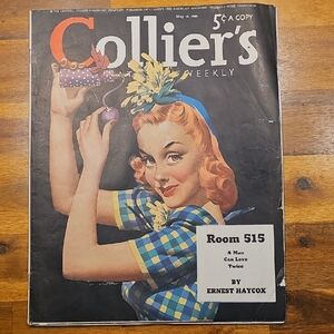 Vintage Collier's Weekly Magazine May 18 1940 11 X14